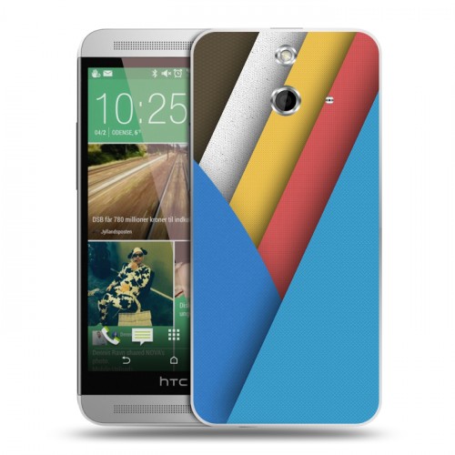 Дизайнерский пластиковый чехол для HTC One E8 Геометрия радости
