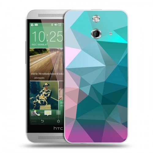 Дизайнерский пластиковый чехол для HTC One E8 Геометрия радости