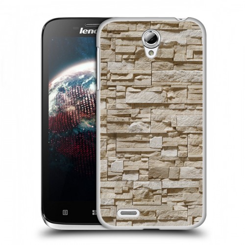 Дизайнерский пластиковый чехол для Lenovo A859 Ideaphone Текстура камня