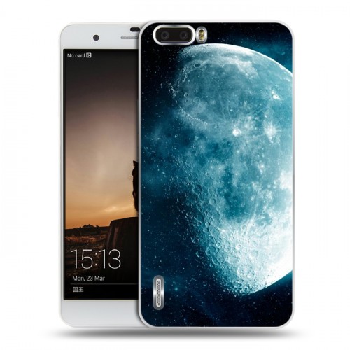 Дизайнерский пластиковый чехол для Huawei Honor 6 Plus Луна