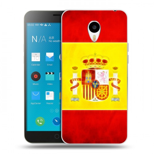 Дизайнерский пластиковый чехол для Meizu M1 Note флаг Испании