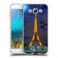 Дизайнерский пластиковый чехол для Samsung Galaxy E5 Париж