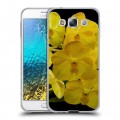 Дизайнерский пластиковый чехол для Samsung Galaxy E5 Орхидеи