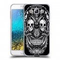 Дизайнерский пластиковый чехол для Samsung Galaxy E5 Мир черепов
