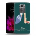 Дизайнерский пластиковый чехол для LG G Flex 2 Leon