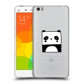 Полупрозрачный дизайнерский пластиковый чехол для Xiaomi Mi Note Прозрачные панды - смайлики