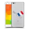 Полупрозрачный дизайнерский пластиковый чехол для Xiaomi Mi Note Флаг Франции
