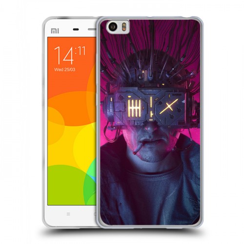 Дизайнерский пластиковый чехол для Xiaomi Mi Note Cyberpunk 2077