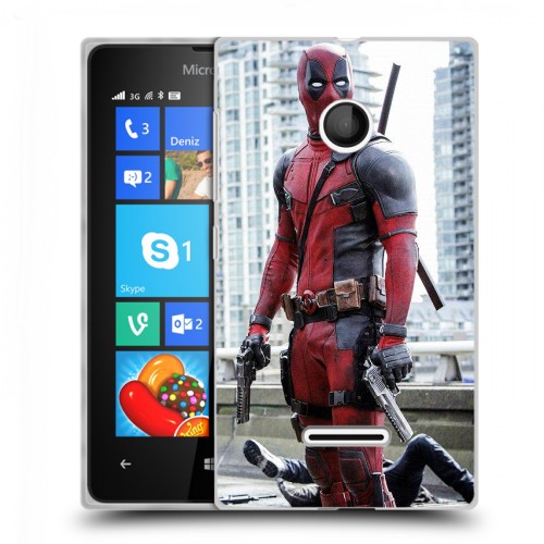 Дизайнерский пластиковый чехол для Microsoft Lumia 435 Дэдпул