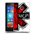 Дизайнерский пластиковый чехол для Microsoft Lumia 435 Red Hot Chili Peppers