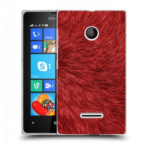 Дизайнерский пластиковый чехол для Microsoft Lumia 435 Текстуры мехов