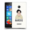 Дизайнерский пластиковый чехол для Microsoft Lumia 435 Нарко