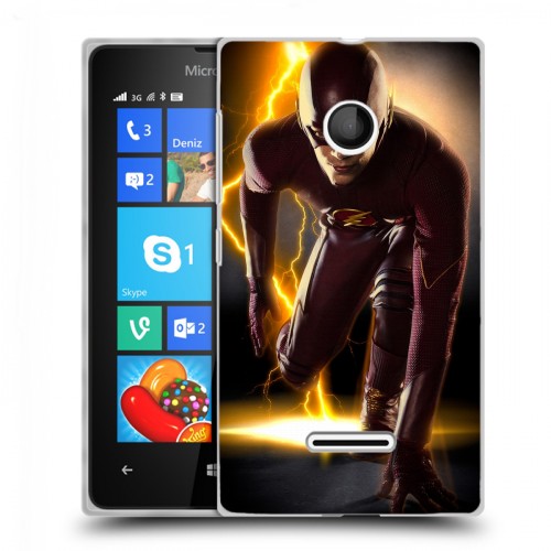 Дизайнерский пластиковый чехол для Microsoft Lumia 435 флэш