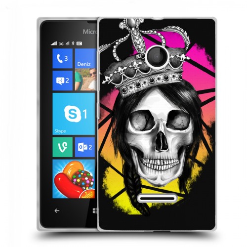 Дизайнерский пластиковый чехол для Microsoft Lumia 435 Панк корона