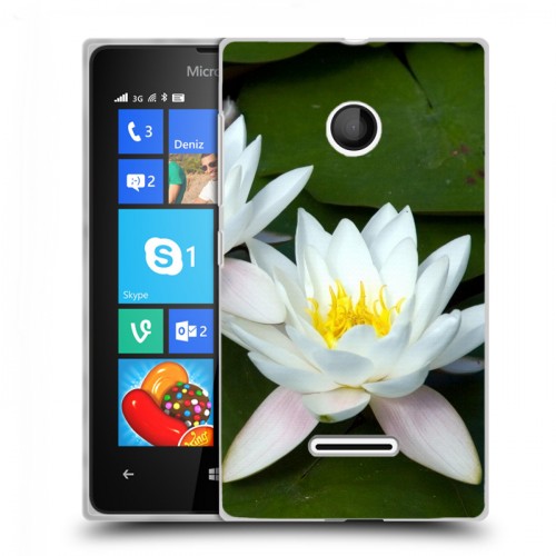 Дизайнерский пластиковый чехол для Microsoft Lumia 435 Кувшинки