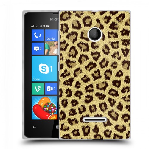 Дизайнерский пластиковый чехол для Microsoft Lumia 435 Текстуры мехов