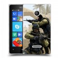Дизайнерский пластиковый чехол для Microsoft Lumia 435 Counter-strike