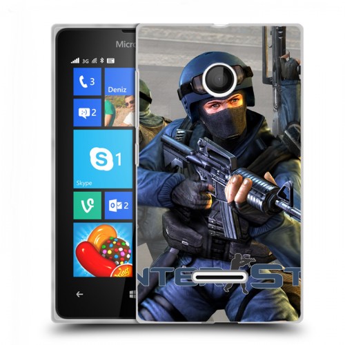 Дизайнерский пластиковый чехол для Microsoft Lumia 435 Counter-strike