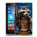 Дизайнерский пластиковый чехол для Microsoft Lumia 435 Стражи галактики