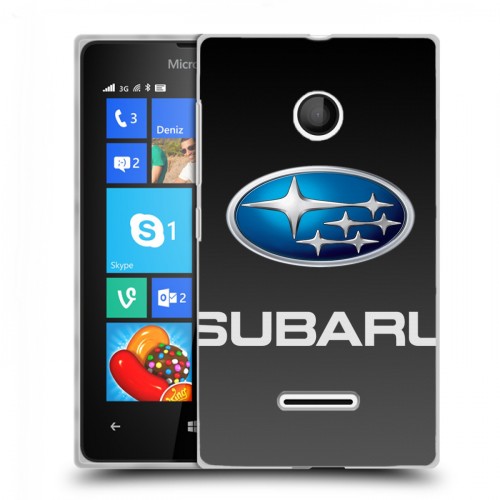 Дизайнерский пластиковый чехол для Microsoft Lumia 435 Subaru