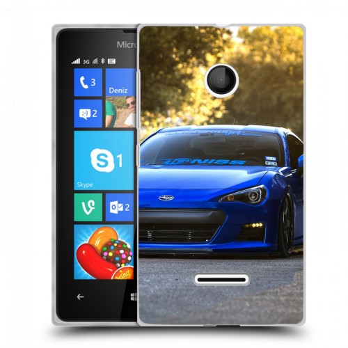 Дизайнерский пластиковый чехол для Microsoft Lumia 435 Subaru