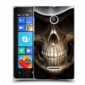 Дизайнерский пластиковый чехол для Microsoft Lumia 435 Арт черепа