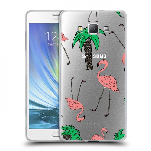 Полупрозрачный дизайнерский пластиковый чехол для Samsung Galaxy A7 Летние принты