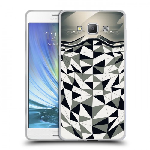 Дизайнерский пластиковый чехол для Samsung Galaxy A7 Маски Black White