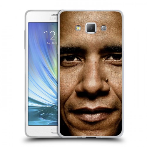 Дизайнерский пластиковый чехол для Samsung Galaxy A7 Барак Обама