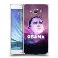 Дизайнерский пластиковый чехол для Samsung Galaxy A7 Барак Обама