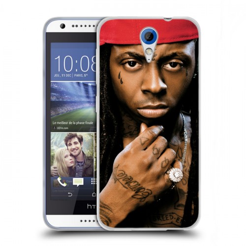 Дизайнерский пластиковый чехол для HTC Desire 620 Lil Wayne