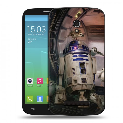 Дизайнерский пластиковый чехол для Alcatel One Touch Pop S9 Star Wars : The Last Jedi