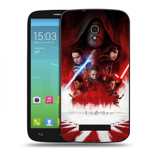 Дизайнерский пластиковый чехол для Alcatel One Touch Pop S9 Star Wars : The Last Jedi