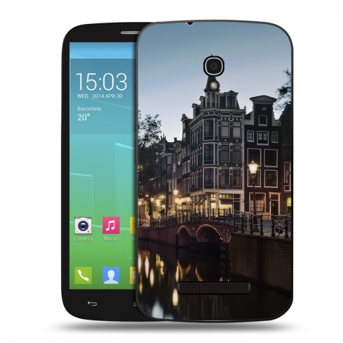 Дизайнерский пластиковый чехол для Alcatel One Touch Pop S9 амстердам