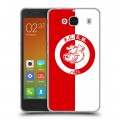 Дизайнерский пластиковый чехол для Xiaomi RedMi 2 Red White Fans