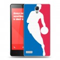 Дизайнерский пластиковый чехол для Xiaomi RedMi Note НБА