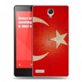 Дизайнерский пластиковый чехол для Xiaomi RedMi Note Флаг Турции