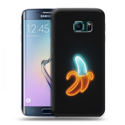 Дизайнерский пластиковый чехол для Samsung Galaxy S6 Edge Неоновые образы