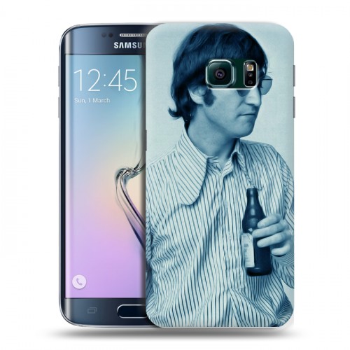 Дизайнерский пластиковый чехол для Samsung Galaxy S6 Edge Джон Леннон