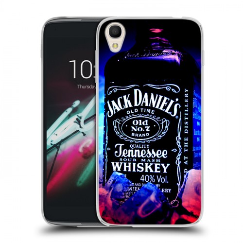 Дизайнерский пластиковый чехол для Alcatel One Touch Idol 3 (4.7) Jack Daniels