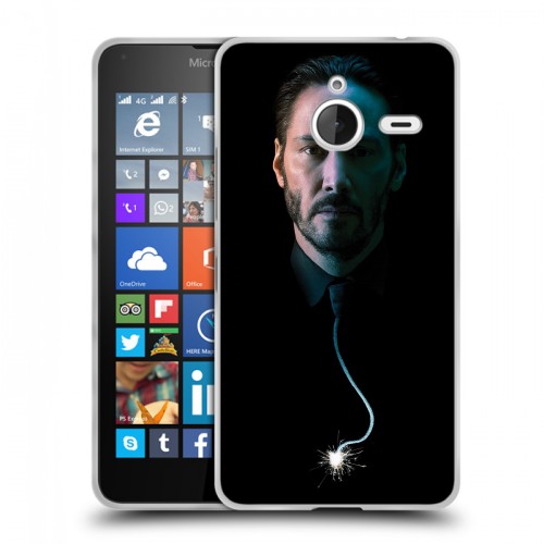 Дизайнерский пластиковый чехол для Microsoft Lumia 640 XL Джон Уик