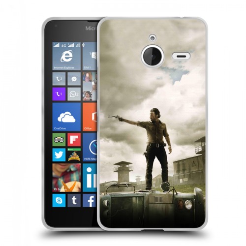 Дизайнерский пластиковый чехол для Microsoft Lumia 640 XL ходячие мертвецы