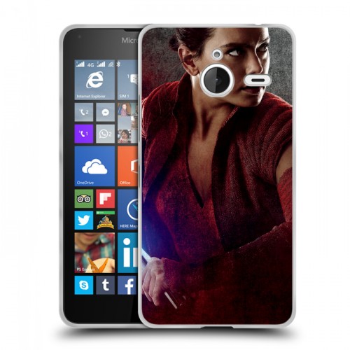 Дизайнерский пластиковый чехол для Microsoft Lumia 640 XL Star Wars : The Last Jedi