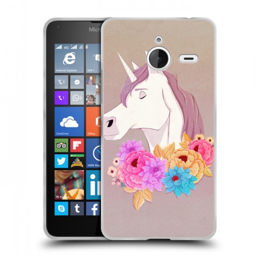 Дизайнерский пластиковый чехол для Microsoft Lumia 640 XL Животные с цветами