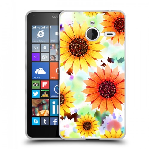 Дизайнерский пластиковый чехол для Microsoft Lumia 640 XL Органические цветы