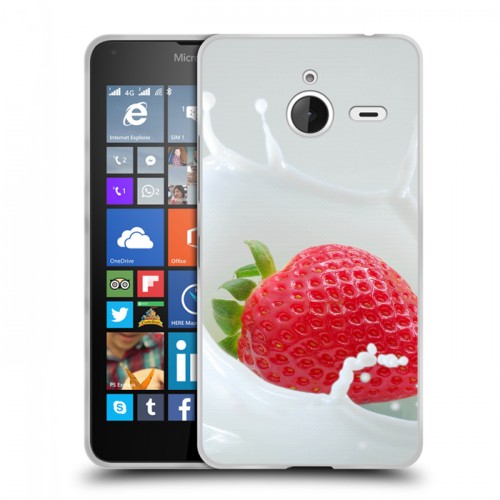 Дизайнерский пластиковый чехол для Microsoft Lumia 640 XL Клубника