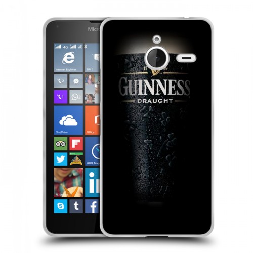Дизайнерский пластиковый чехол для Microsoft Lumia 640 XL Guinness