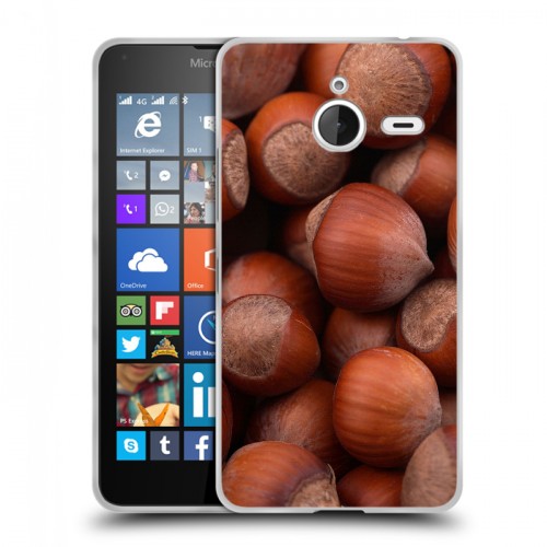 Дизайнерский пластиковый чехол для Microsoft Lumia 640 XL Орехи