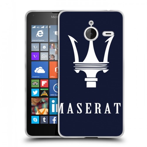 Дизайнерский пластиковый чехол для Microsoft Lumia 640 XL Maserati