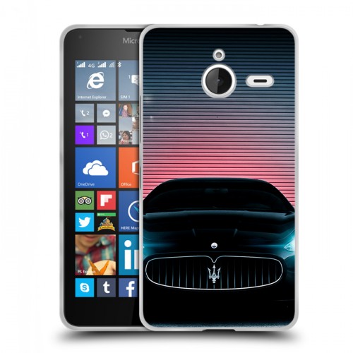 Дизайнерский пластиковый чехол для Microsoft Lumia 640 XL Maserati